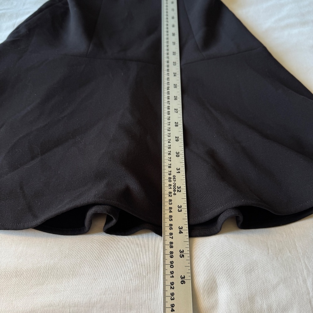 Club Monaco Fit & Flare Tiered Cocktail Dress Black Size 2 Wedding Guest Formal - Picture 13 of 15